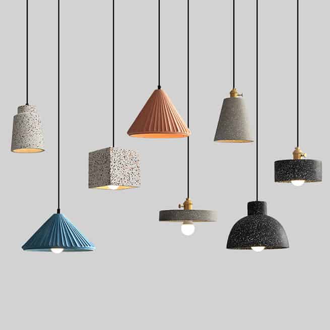 Hilka-Cement-and-Terrazo-Series-Pendant-Lamp